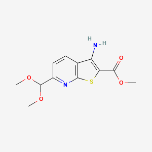 Methyl 3-amino-6-(dimethoxymethyl)thieno[2,3-b]pyridine-2-carboxylate
