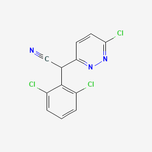 2-(6-Chloropyridazin-3-yl)-2-(2,6-dichlorophenyl)acetonitrile