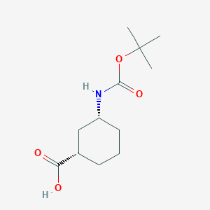 (1S,3R)-3-(tert-Butoxycarbonylamino)cyclohexanecarboxylic Acid