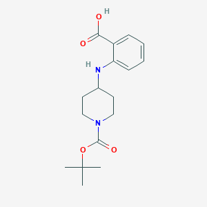 molecular formula C17H24N2O4 B1363552 N-(1-Boc-piperidin-4-yl)-2-aminobenzoic acid CAS No. 882847-11-2