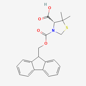 molecular formula C21H21NO4S B1363556 Fmoc-(R)-5,5-dimethylthiazolidine-4-carboxylic acid 