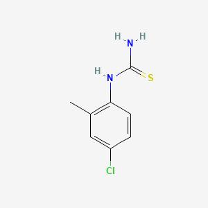 molecular formula C8H9ClN2S B1363579 1-(4-Chloro-2-methylphenyl)-2-thiourea CAS No. 63980-71-2