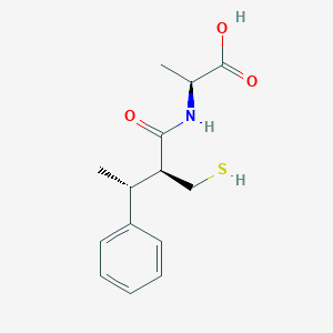 N-(2-(Mercaptomethyl)-3-phenylbutanoyl)-L-alanine