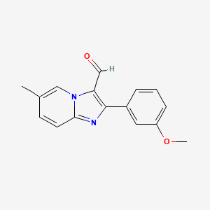 2-(3-Methoxyphenyl)-6-methylimidazo[1,2-a]pyridine-3-carbaldehyde