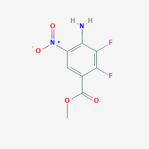 molecular formula C8H6F2N2O4 B1363608 Methyl 4-amino-2,3-difluoro-5-nitrobenzoate CAS No. 284030-58-6