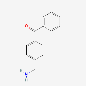 molecular formula C14H13NO B1363621 (4-(Aminomethyl)phenyl)(phenyl)methanone CAS No. 94341-55-6