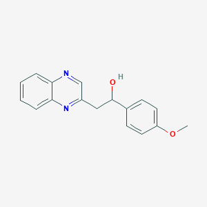 1-(4-Methoxyphenyl)-2-(quinoxalin-2-yl)ethanol