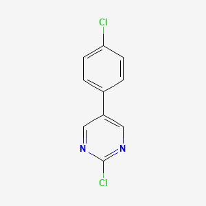 molecular formula C10H6Cl2N2 B1363624 2-Chloro-5-(4-chlorophenyl)pyrimidine CAS No. 27956-40-7