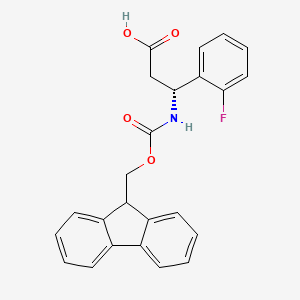 (R)-3-((((9H-Fluoren-9-yl)methoxy)carbonyl)amino)-3-(2-fluorophenyl)propanoic acid