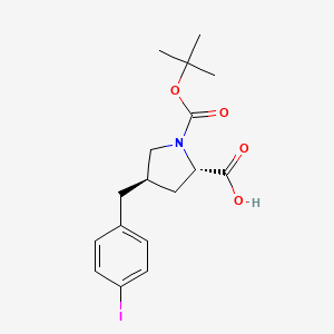 (2S,4R)-1-(tert-Butoxycarbonyl)-4-(4-iodobenzyl)pyrrolidine-2-carboxylic acid