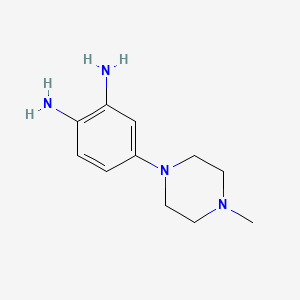 molecular formula C11H18N4 B1363648 4-(4-Methylpiperazino)-1,2-benzenediamine CAS No. 54998-08-2