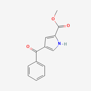 molecular formula C13H11NO3 B1363651 Methyl 4-benzoyl-1H-pyrrole-2-carboxylate CAS No. 34628-36-9