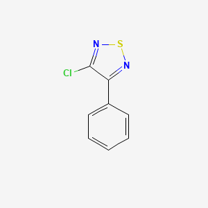 molecular formula C8H5ClN2S B1363652 3-Chloro-4-phenyl-1,2,5-thiadiazole CAS No. 5728-14-3