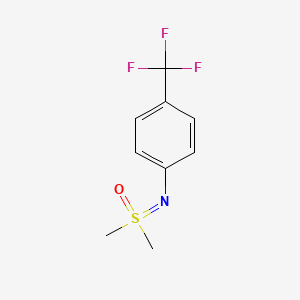 molecular formula C9H10F3NOS B13636687 Dimethyl({[4-(trifluoromethyl)phenyl]imino})-lambda6-sulfanone 