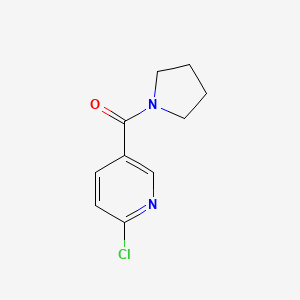 molecular formula C10H11ClN2O B1363675 2-Chloro-5-(pyrrolidin-1-ylcarbonyl)pyridine CAS No. 64614-47-7
