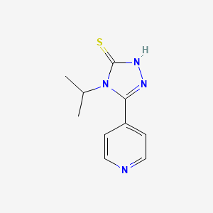molecular formula C10H12N4S B1363678 4-Isopropyl-5-pyridin-4-YL-4H-1,2,4-triazole-3-thiol CAS No. 90871-43-5