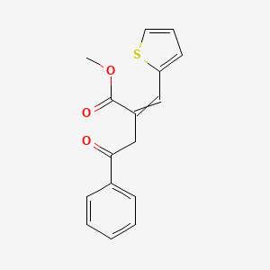 molecular formula C16H14O3S B1363725 Methyl 4-oxo-4-phenyl-2-(thiophen-2-ylmethylidene)butanoate 