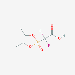 molecular formula C6H11F2O5P B1363730 (二乙氧基膦酰基)二氟乙酸 CAS No. 97480-37-0