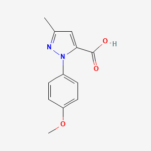 molecular formula C12H12N2O3 B1363731 1-(4-methoxyphenyl)-3-methyl-1H-pyrazole-5-carboxylic acid CAS No. 218631-44-8