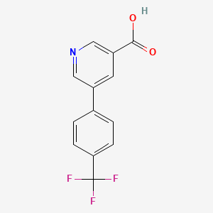 molecular formula C13H8F3NO2 B1363740 5-(4-三氟甲基苯基)烟酸 CAS No. 885959-44-4