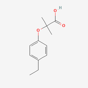 molecular formula C12H16O3 B1363746 2-(4-Ethylphenoxy)-2-methylpropanoic acid CAS No. 17413-77-3