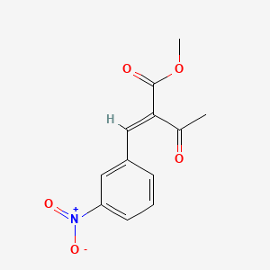 molecular formula C12H11NO5 B1363747 Methyl 2-(3-nitrobenzylidene)-3-oxobutanoate CAS No. 39562-17-9