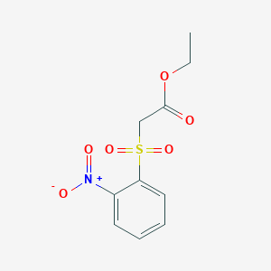 molecular formula C10H11NO6S B1363753 Ethyl [(2-nitrophenyl)sulfonyl]acetate CAS No. 60781-34-2