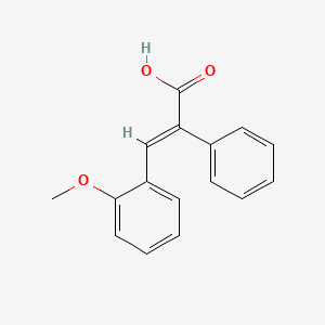 molecular formula C16H14O3 B1363757 3-(2-Methoxyphenyl)-2-phenylacrylic acid CAS No. 21140-85-2