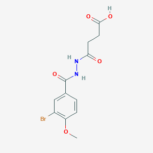 4-[2-(3-Bromo-4-methoxybenzoyl)hydrazino]-4-oxobutanoic acid