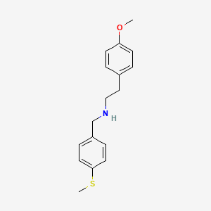 [2-(4-Methoxy-phenyl)-ethyl]-(4-methylsulfanyl-benzyl)-amine