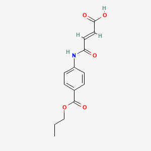 (E)-4-oxo-4-(4-propoxycarbonylanilino)but-2-enoic acid