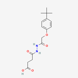 3-(N-{2-[4-(tert-butyl)phenoxy]acetylamino}carbamoyl)propanoic acid