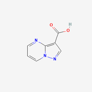 molecular formula C7H5N3O2 B1363797 Pyrazolo[1,5-a]pyrimidine-3-carboxylic acid CAS No. 25940-35-6