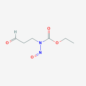 molecular formula C6H10N2O4 B136380 ethyl N-nitroso-N-(3-oxopropyl)carbamate CAS No. 151751-83-6