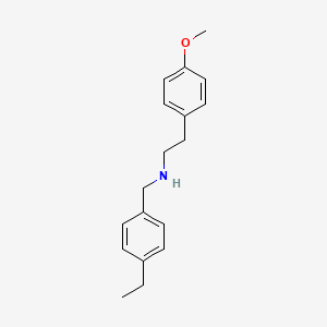 molecular formula C18H23NO B1363804 (4-Ethylbenzyl)[2-(4-methoxyphenyl)ethyl]amine CAS No. 444907-15-7