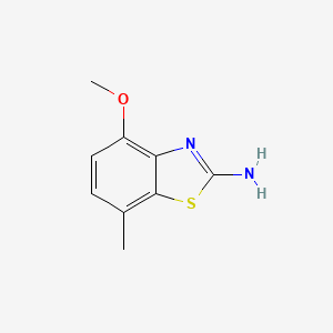 molecular formula C9H10N2OS B1363810 4-Methoxy-7-methyl-1,3-benzothiazol-2-amine CAS No. 88686-30-0