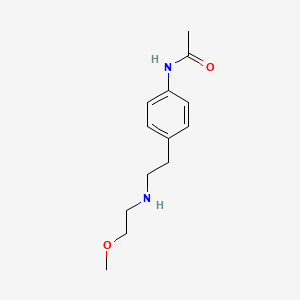 molecular formula C13H20N2O2 B13638130 n-(4-(2-((2-Methoxyethyl)amino)ethyl)phenyl)acetamide 