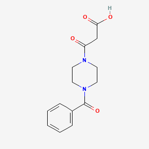 3-(4-Benzoylpiperazin-1-yl)-3-oxopropanoic acid