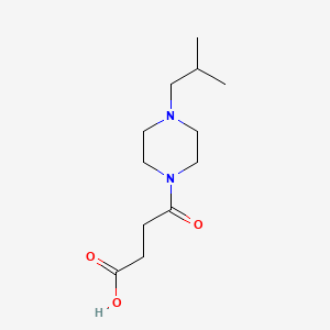 4-[4-(2-Methylpropyl)piperazin-1-yl]-4-oxobutanoic acid