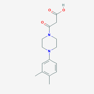 3-[4-(3,4-Dimethylphenyl)piperazin-1-yl]-3-oxopropanoic acid