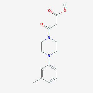 3-[4-(3-Methylphenyl)piperazin-1-yl]-3-oxopropanoic acid