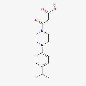 3-oxo-3-[4-(4-propan-2-ylphenyl)piperazin-1-yl]propanoic Acid