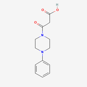molecular formula C13H16N2O3 B1363843 3-oxo-3-(4-phenylpiperazin-1-yl)propanoic Acid 