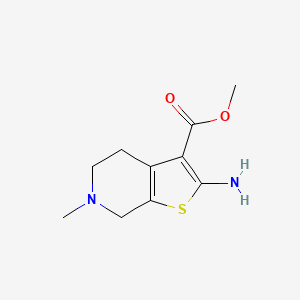 molecular formula C10H14N2O2S B1363849 Methyl 2-amino-6-methyl-4,5,6,7-tetrahydrothieno-[2,3-c]pyridine-3-carboxylate CAS No. 303998-84-7