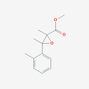 molecular formula C13H16O3 B13638608 Methyl 2,3-dimethyl-3-(o-tolyl)oxirane-2-carboxylate 