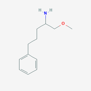 molecular formula C12H19NO B13638703 1-Methoxy-5-phenylpentan-2-amine 