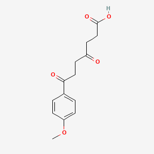 molecular formula C14H16O5 B1363871 7-(4-Methoxyphenyl)-4,7-dioxoheptanoic acid CAS No. 24090-40-2