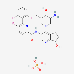 molecular formula C26H29F3N5O7P B13638771 PIM inhibitor 1 (phosphate) 