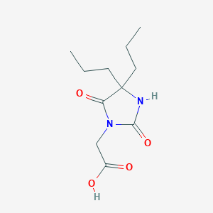 (2,5-Dioxo-4,4-dipropylimidazolidin-1-yl)acetic acid