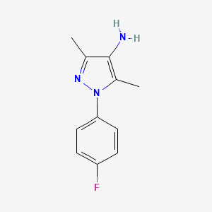 1-(4-Fluorophenyl)-3,5-dimethylpyrazol-4-amine
